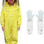 Traje apicultura niño algodón capucha ventilada Amarillo XL