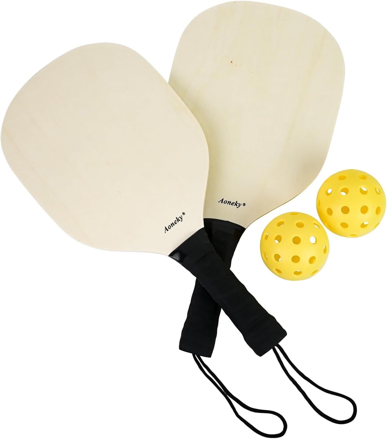 Set paletas pickleball madera interiores exteriores