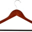 Perchas madera cerezo antiderrap 24 Pzas