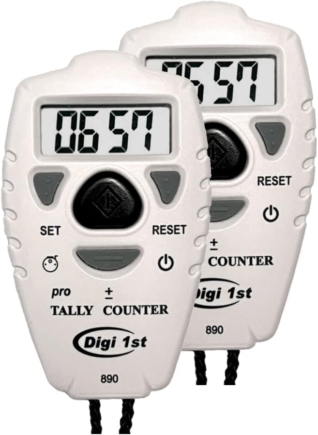 Contador digital clicker para golf regazo tejido set 2