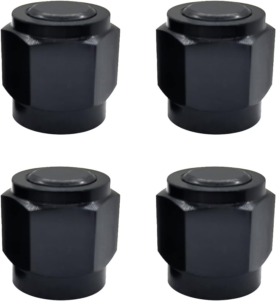 Adaptador aluminio negro 6AN hembra con rosca giratoria