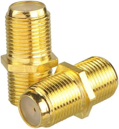 Conector coaxial RG6 tipo F hembra a hembra 5 pzas