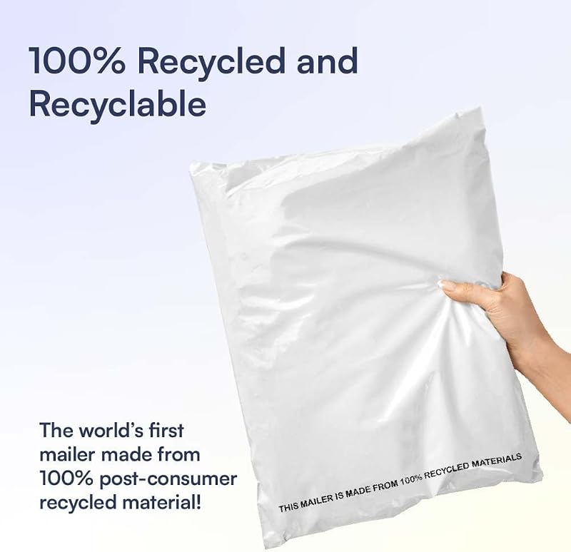 200 Sobres Polietileno Ecológicos 6x9pulg Reciclables 2.5mil