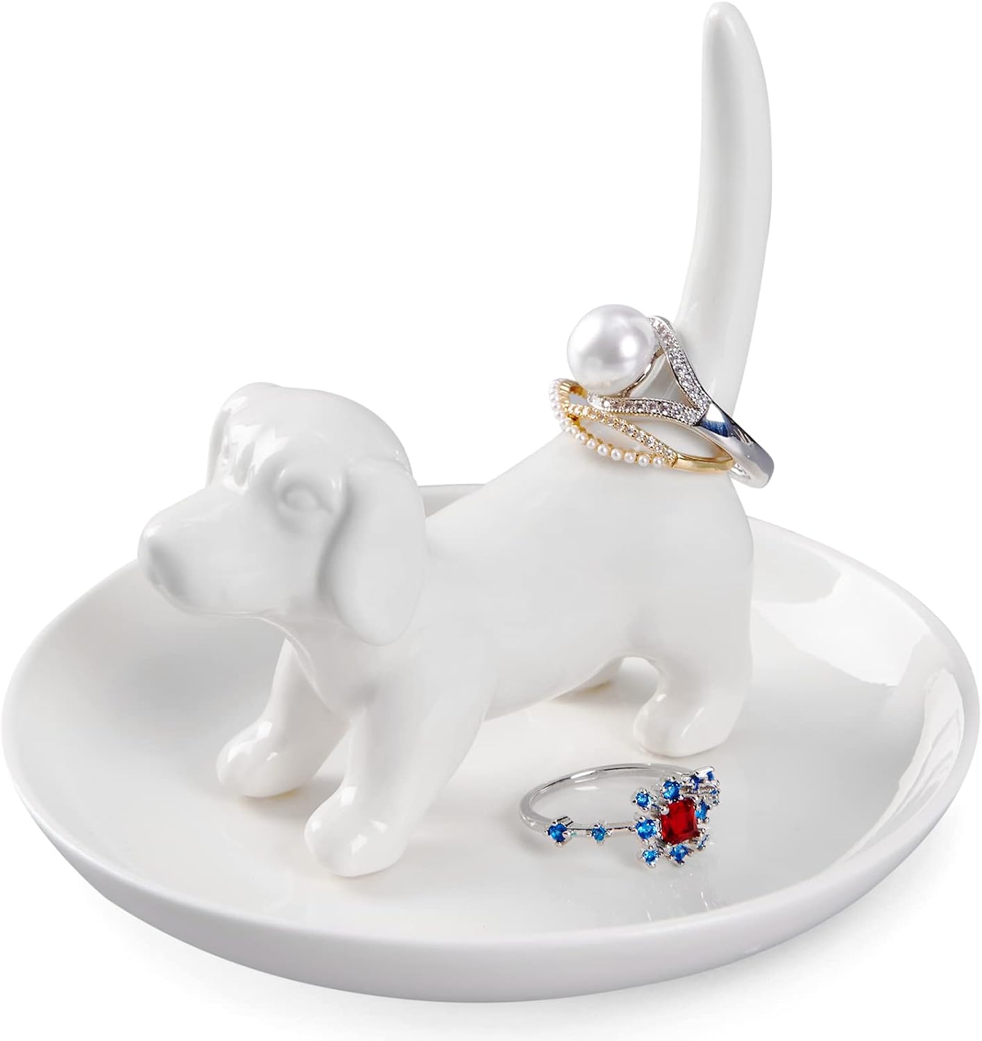 Soporte anillos perro regalo mamá amante perros