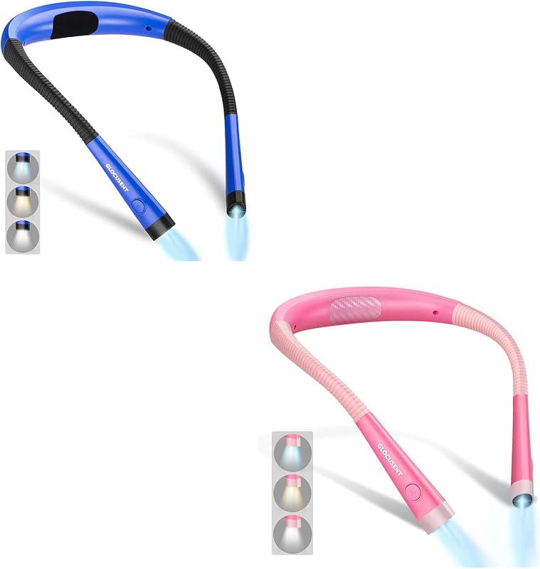 Luz LED para cuello leer en cama set 2