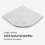 Estante esquina ducha mármol carrara 9pulg decoración baño
