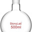 Frasco vidrio 16.9oz pared pesada cuello redondo 24/1.4