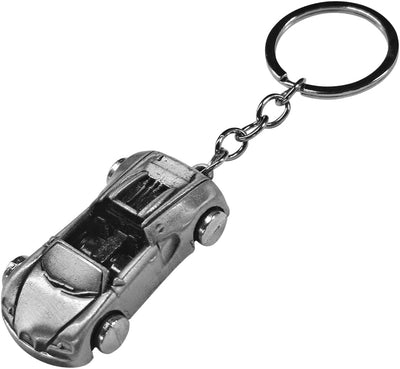 Llavero coche deportivo 3D con dije metal portallaves