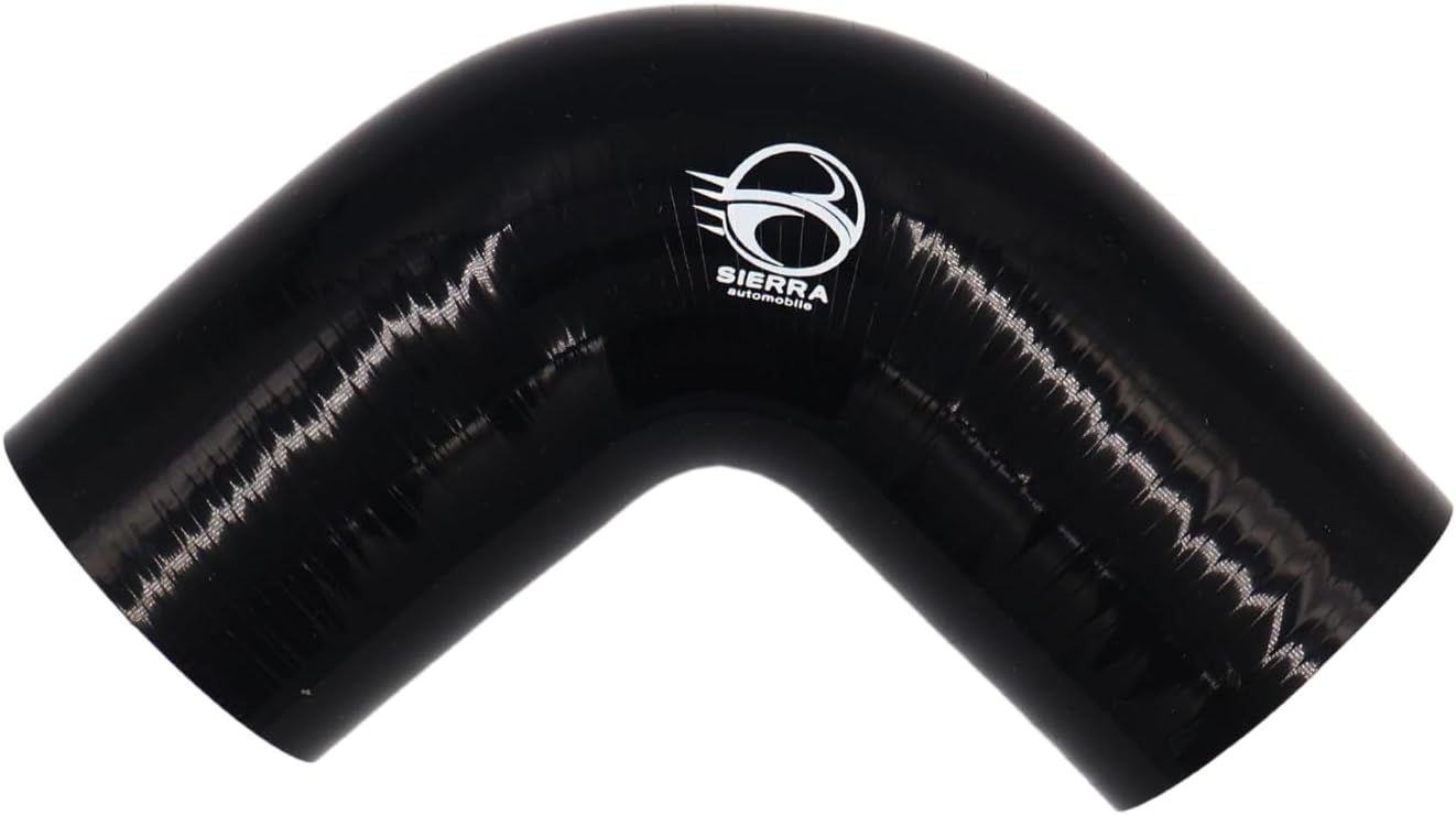 Manguera codo silicona 2pulg acoplador negro 4 capas