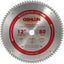 Hoja sierra TCG 80 dientes 12pulg eje 1pulg aluminio