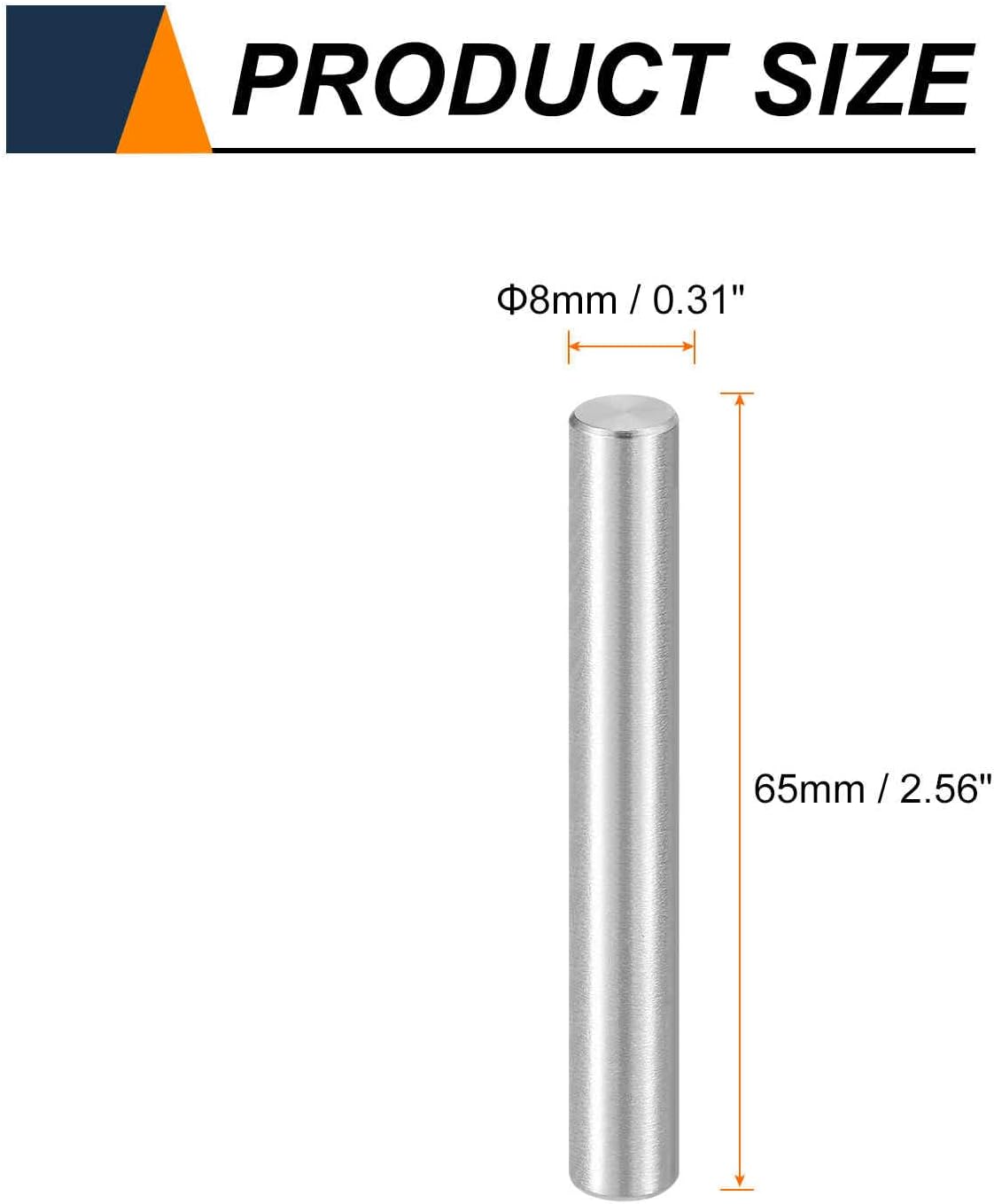 15 Pzas Pasadores Espiga M8 Acero Inox para Muebles Diy