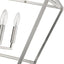Colgante 4 luces none collection peltre plateado satinado