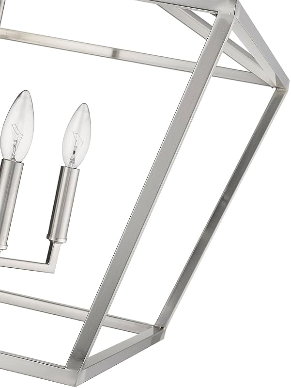 Colgante 4 luces none collection peltre plateado satinado