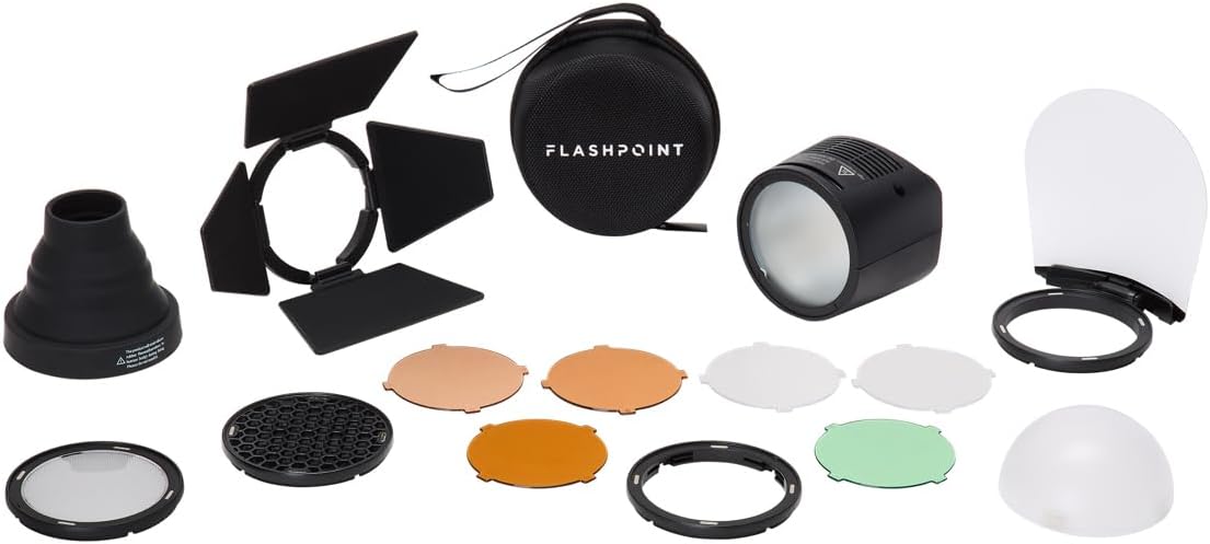 Cabezal flash redondo eVOLV 200 con accesorios