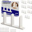 Guía suelo puerta corrediza armario ABS blanco 1-3/8pulg
