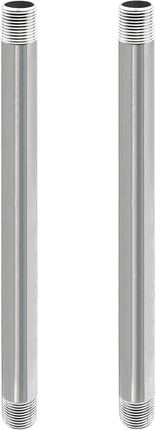 Tubo acero inox 3/4x14 comp 304 para tuberías 3/4 pulg 2 pzas