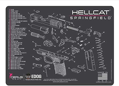 Alfombrilla limpieza rosa comp Springfield Hellcat 0.118pulg
