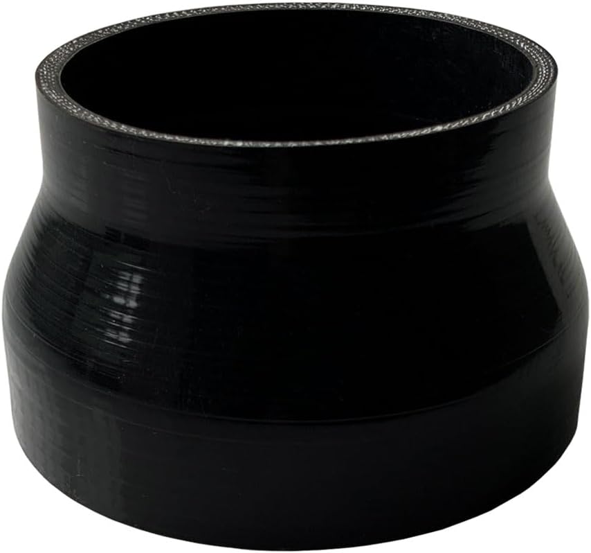Manguera silicona reforzada 4-4.5" 3" acoplador turbo negro