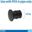 Conector PPSU para tubería PEX-A 1/2pulg