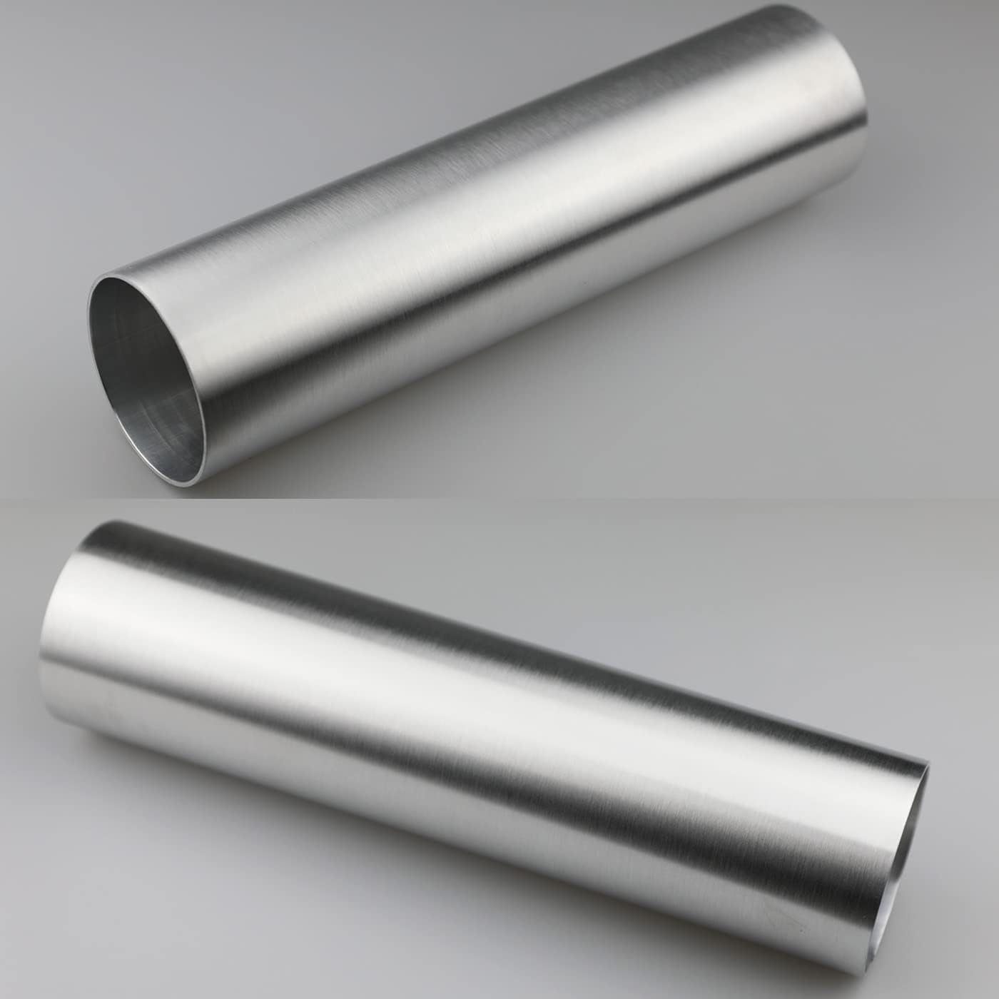Tubos intercooler aluminio 2.5" 11.8" cepillado