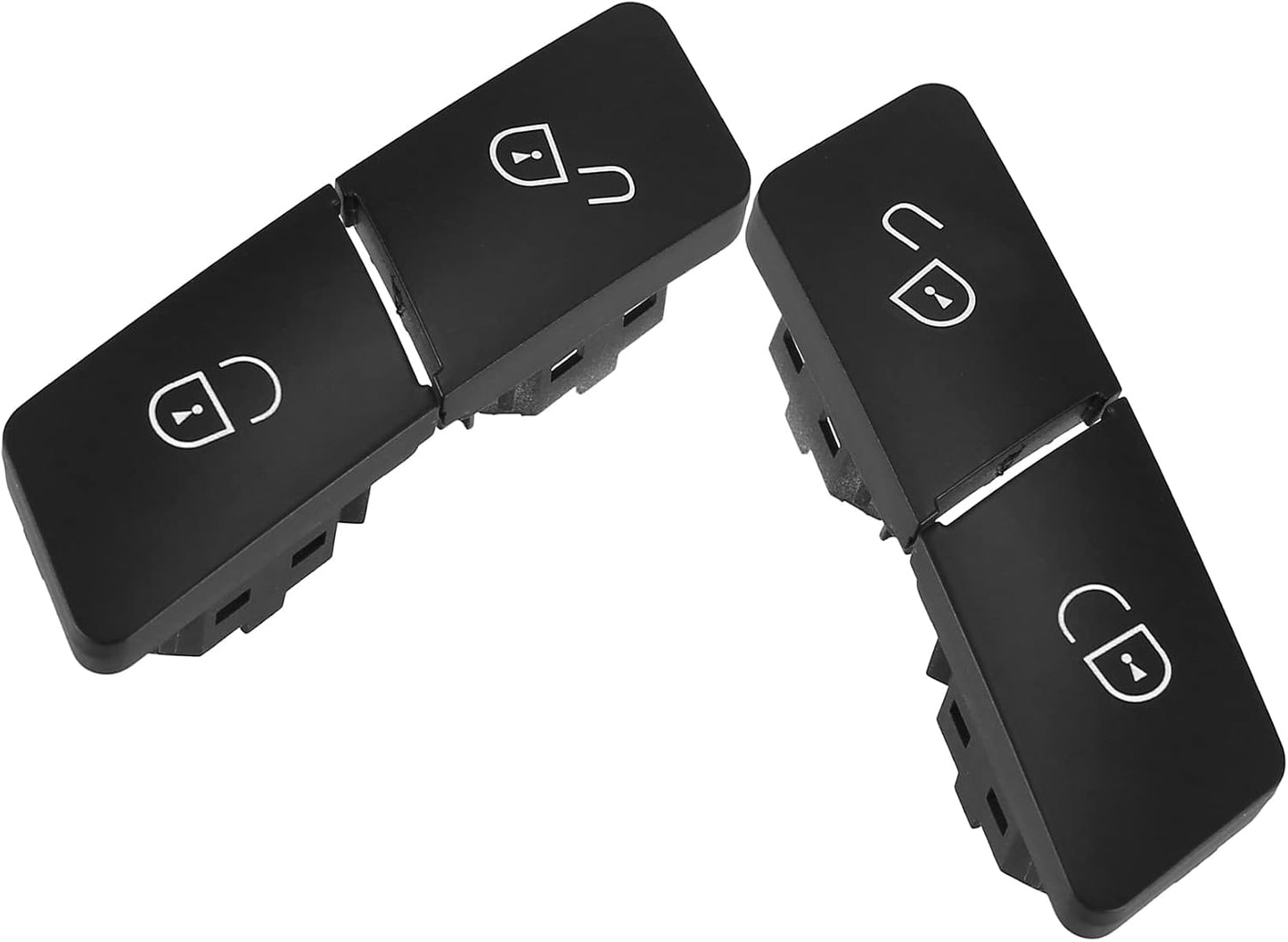 Botón bloqueo puerta Mercedes C300 set 4 negro