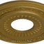 Medallón techo pintado a mano color dorado 50.875cm
