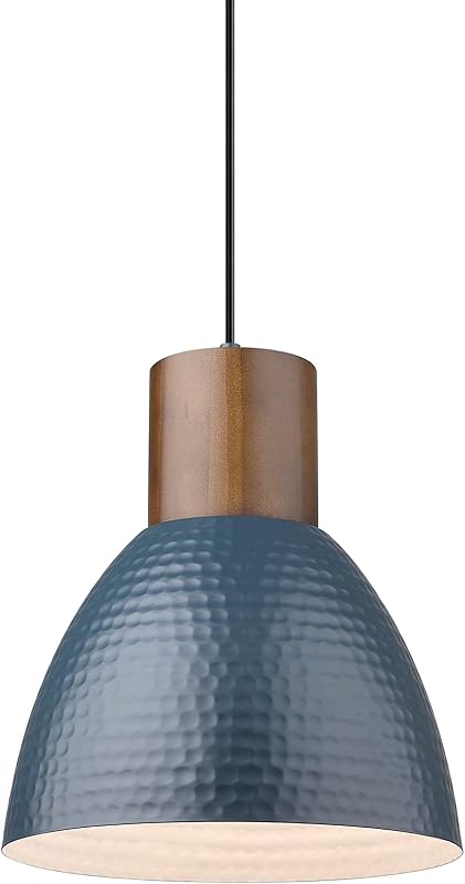 Lámpara colgante madera maciza y metal ajustable cocina bar