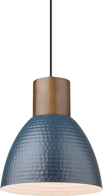 Lámpara colgante madera maciza y metal ajustable cocina bar