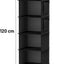 Organiz. colgantes armario 6 estantes color negro