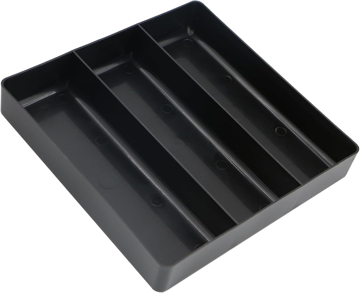 Bandeja organizadora plástico 3 compartimentos apilable taller