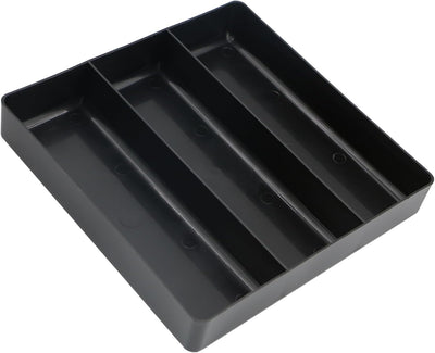 Bandeja organizadora plástico 3 compartimentos apilable taller