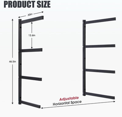 Soporte pared kayak 4 pzas garaje 440lb ahorro espacio