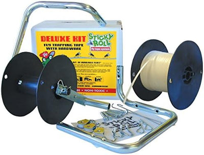 Kit cinta adhesiva moscas 1000ft con herrajes