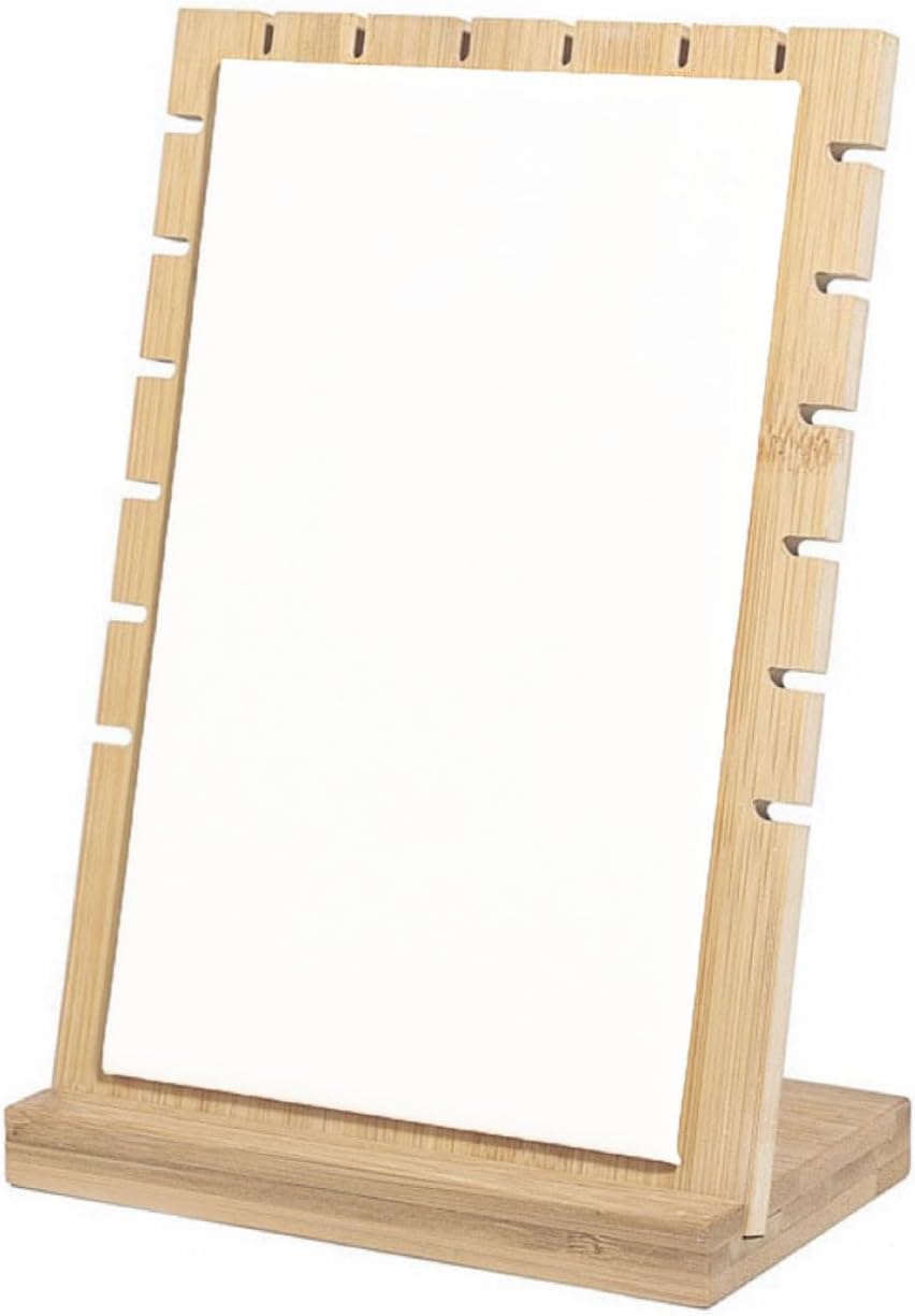 Soporte joyería colgante cuero bambú suave