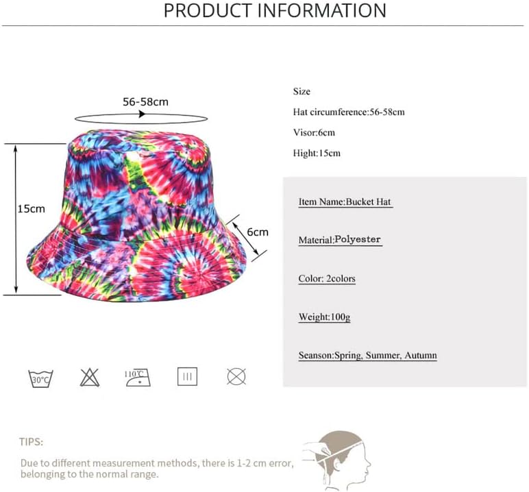 Sombrero de playa reversible algodón para mujer y hombre