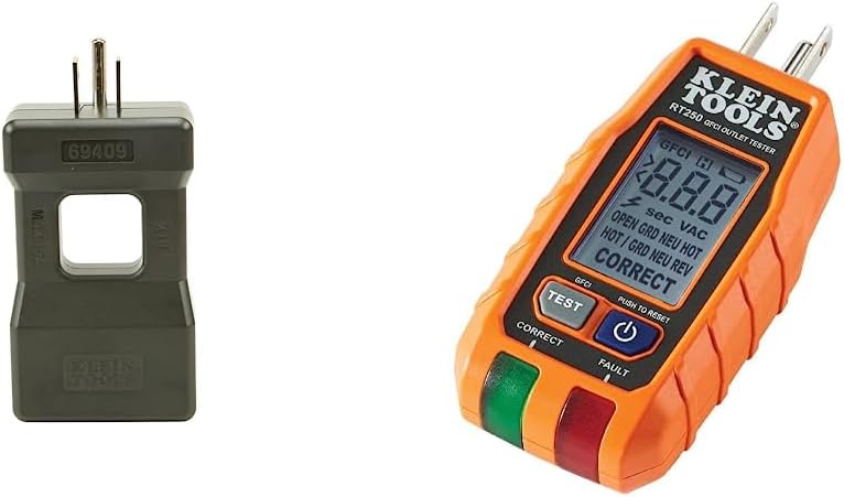 Divisor línea 10x y probador GFCI RT250 con LCD negro