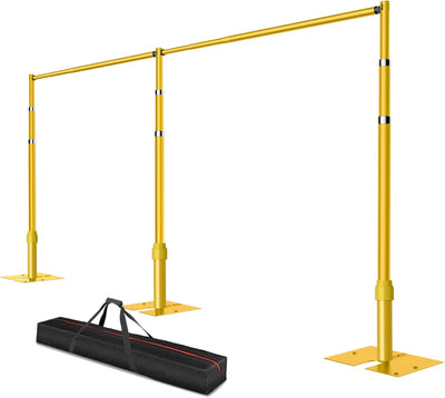 Soporte telón fondo ajustable 8.9x20pies base metal fiestas bodas