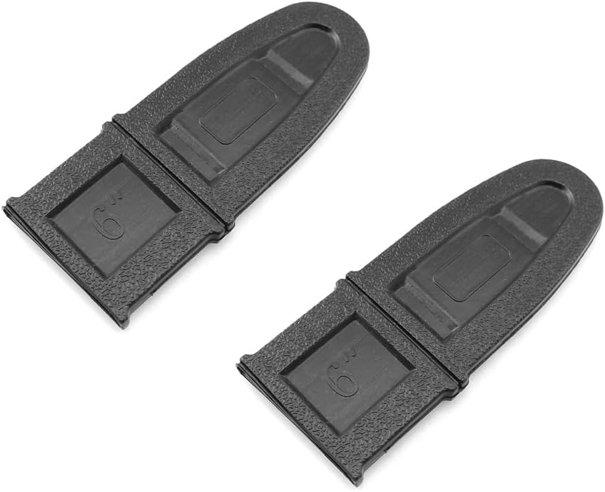 2 Protectores poste sierra cadena plástico 6pulg jardinería