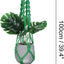 2 Pzas Estantes Colgantes Macramé Madera Plantas Verde