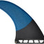 Aletas longboard fibra vidrio panal carbono 8" azul