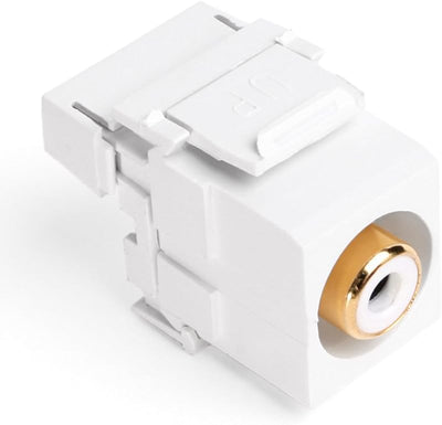 Conector RCA blanco tipo 110 barril 40735-RWW