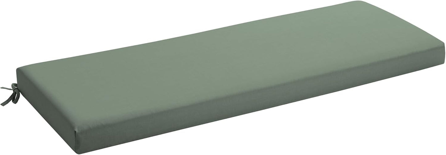 Cojín banco exterior 48x18pulg espuma profoam textura verde