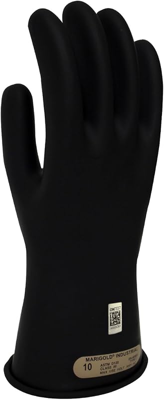 Guantes aislantes goma negra clase 00 500V AC/750V DC