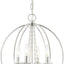 Lámpara araña 4 luces techo Arabella Collection cromo