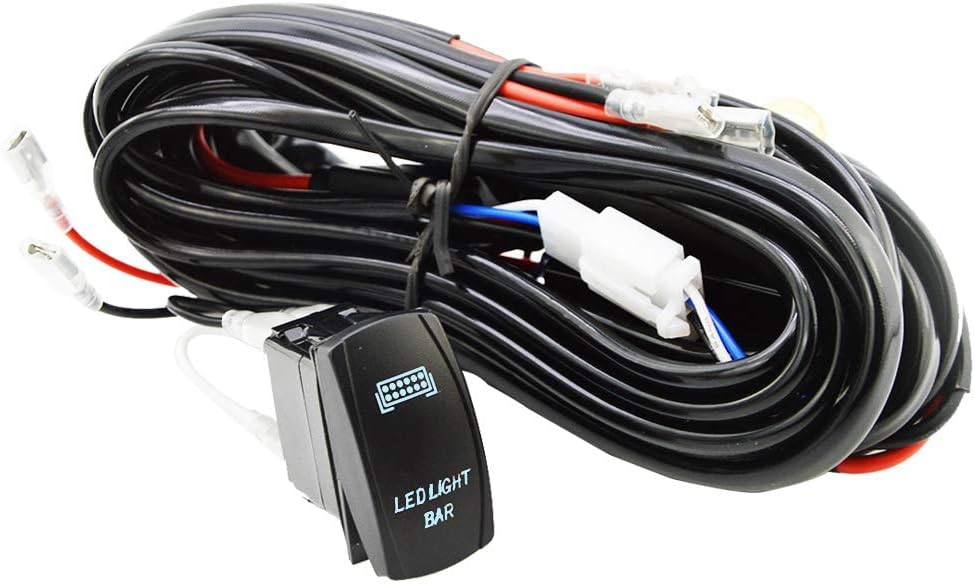 Kit arnés LED universal 40A 12V con interruptor fusible