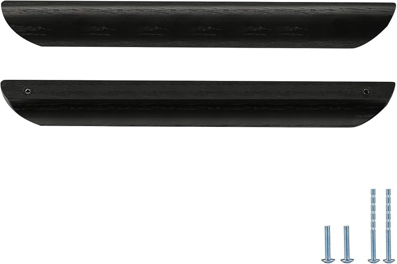 6 Pzas Tirador Puerta Madera Roble Negro 14.37"