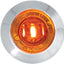 Luz LED sellada ámbar 1" bisel plástico cromado