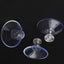 6 Pzas Ventosa Cristal PVC Transparente 1.614" Extra Fuerte