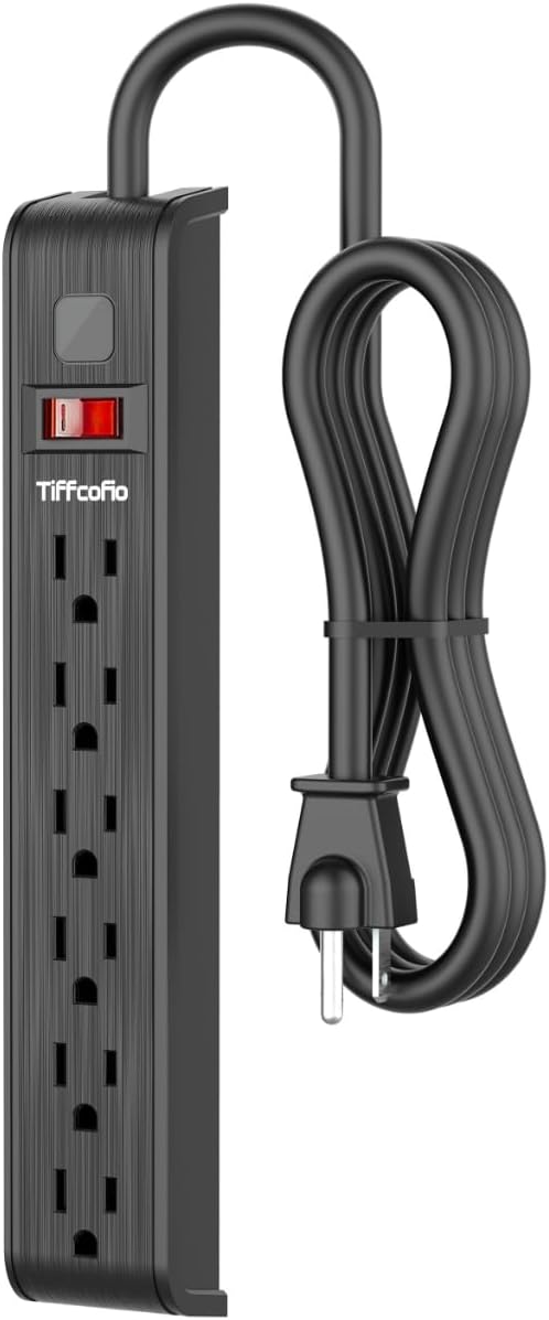 Protector sobretensiones 600j 4pies 6 tomas ETL