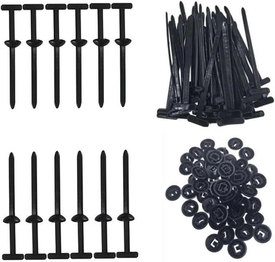 200 Bridas Universales Nailon Hebilla Pasador Resistentes UV